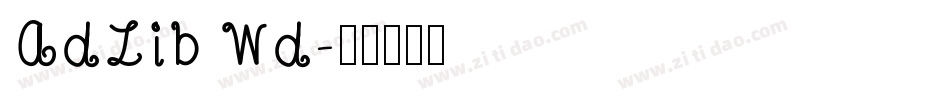 AdLib Wd字体转换